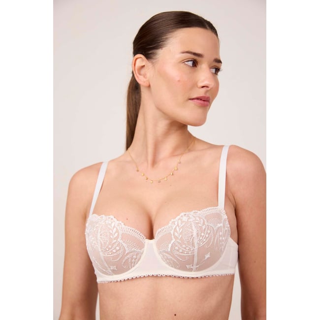 Soutien-gorge corbeille mousse en broderie POÉSIE - MAISON LEJABY