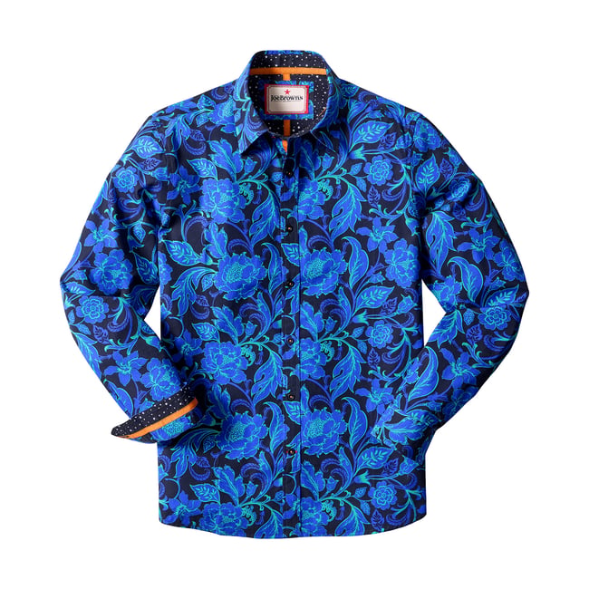 Chemise Parfaite Motif Cachemire noir <span itemprop=