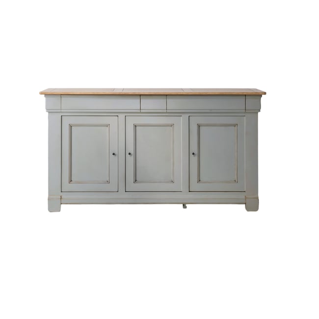 Buffet bois massif 3 portes 3 tiroirs - EMBELLIE - CAMIF