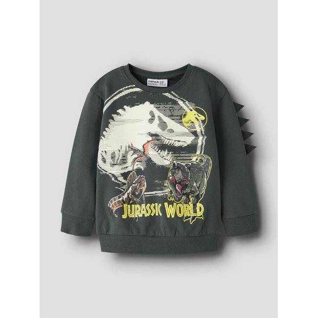 Sweat-Shirt Jurassic World gris - urban chic1 <span itemprop=