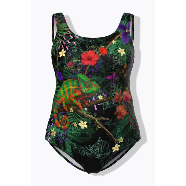 Maillot de bain sans bonnets souples noir <span itemprop=