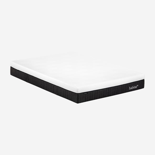 Matelas hybride déhoussable ressorts ensachés et mousse à mémoire de forme HYBRIDE GENESE Couleur blanc <span itemprop=