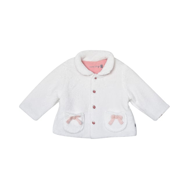 Cardigan fleura velours doux beige <span itemprop=