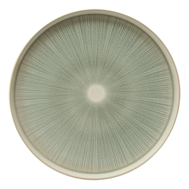 Lot de 4 assiettes plates D27cm EVA Couleur vert <span itemprop=