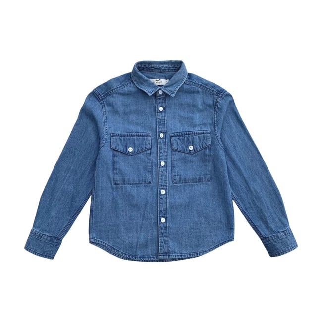 Chemise enfant - Très bon état bleu <span itemprop=