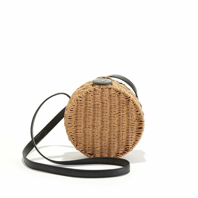 Sac a main rond naturel La Redoute Collections La Redoute