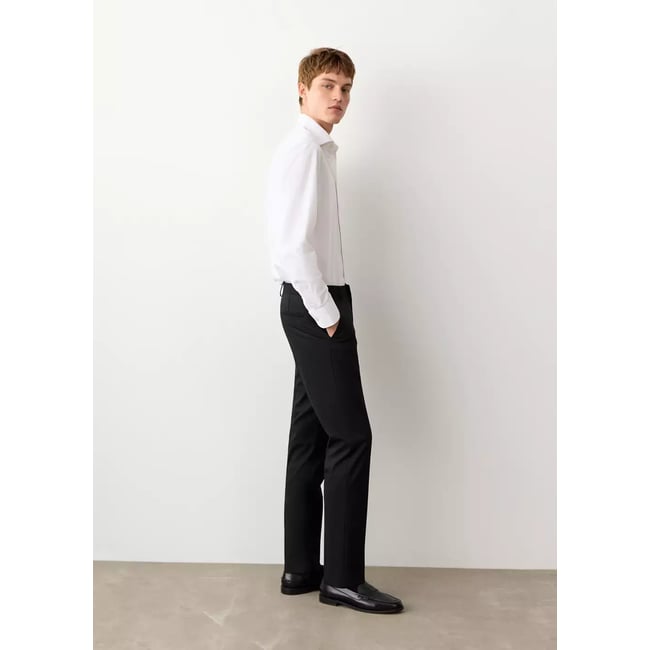 Pantalon droit costume noir <span itemprop=