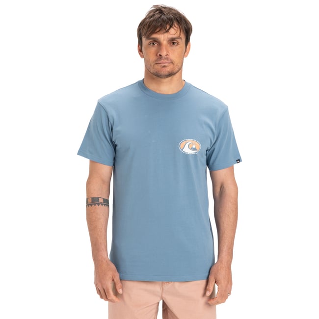 T-shirt à manches courtes EV FLOWER CHAOS bleu coronet blue <span itemprop=