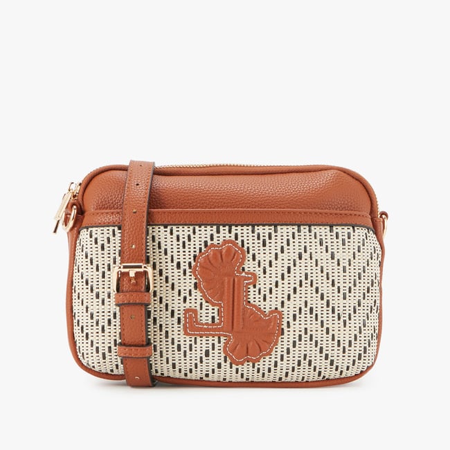Sac multi poches  Priscillia camel,doré <span itemprop=