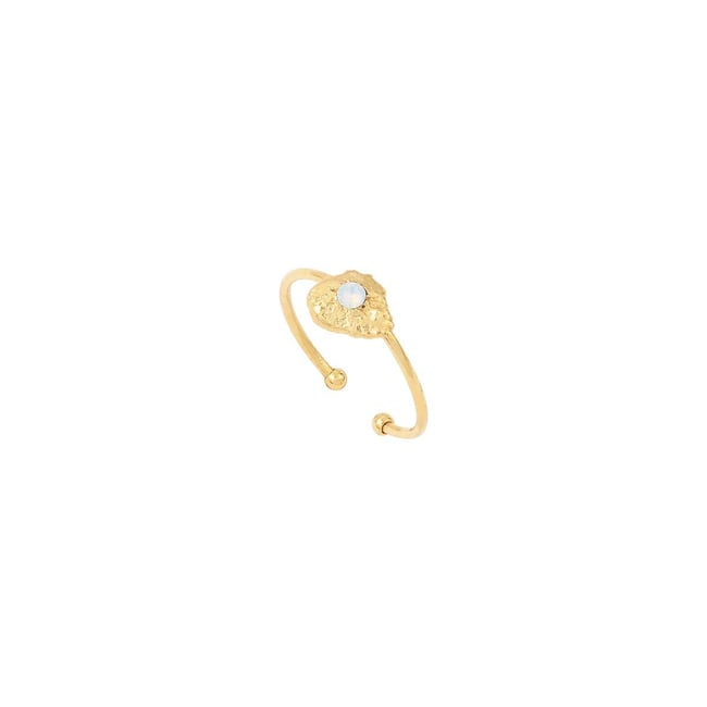 Bague dorée - eleven pacific opal - CAROLINE NAJMAN