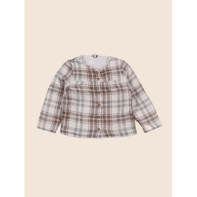 Blouse - Très bon état marron, argent <span itemprop=