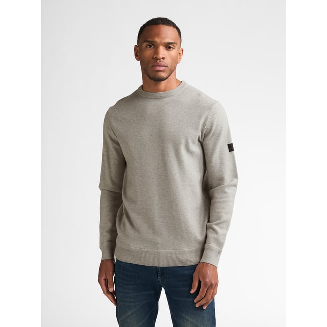 Pull col rond chiné stonebend - PETROL INDUSTRIES