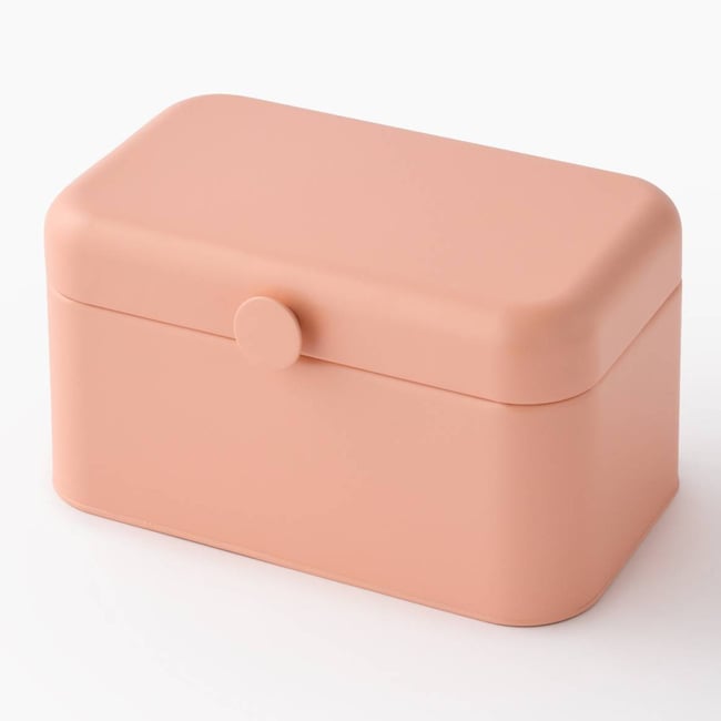 Boite avec bouton, 30,5X18,5X15,5cm, en fer - MONOPRIX