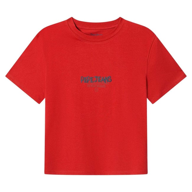 T-Shirt Coupe Décontractée Avec Logo Imprimé rouge rugby <span itemprop=