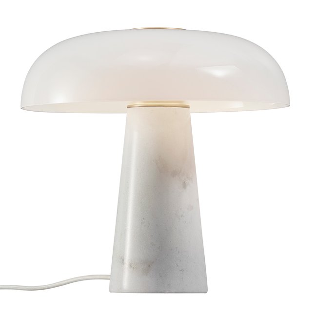 Lampe à poser GLOSSY Marbre Couleur opale <span itemprop=