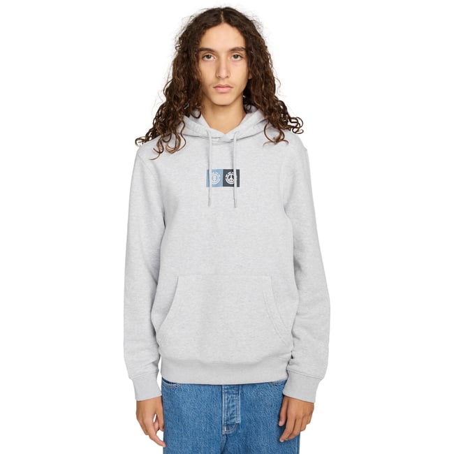 Sweat à capuche DUAL PO gris mid grey heather <span itemprop=