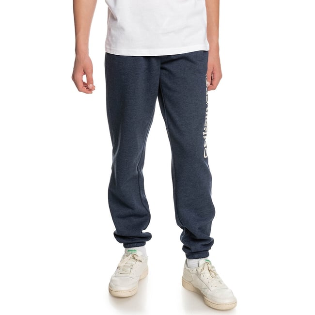 Pantalon de jogging bleu chiné <span itemprop=