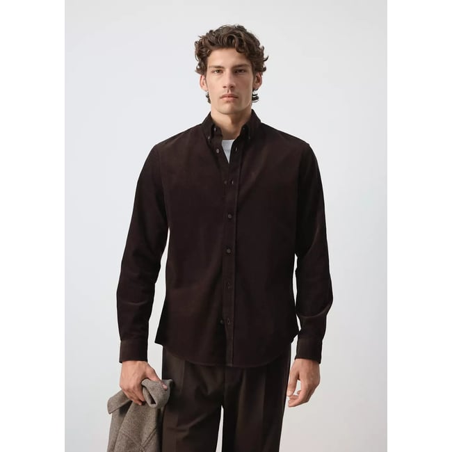 Chemise velours milleraies classic-fit - MANGO MAN