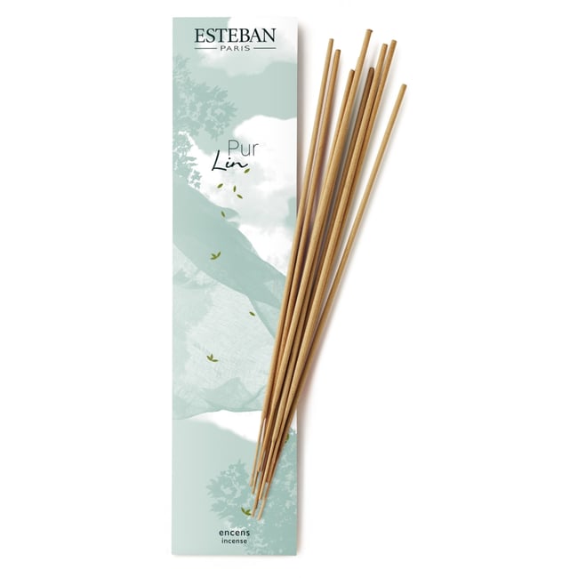 Parfum d'intérieur - Encens indiens 20 bâtonnets Pur lin Couleur v002230 <span itemprop=