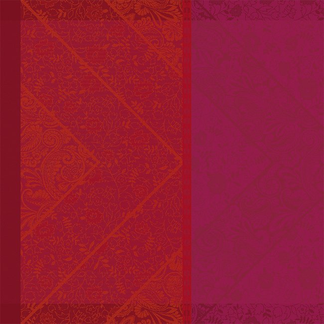 Serviette pur coton CASSIDY berry <span itemprop=