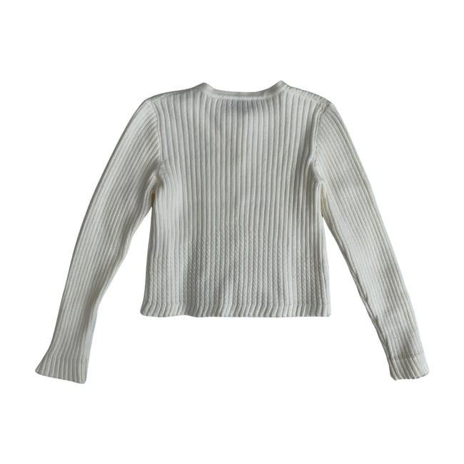 Cardigan enfant - Très bon état blanc <span itemprop=