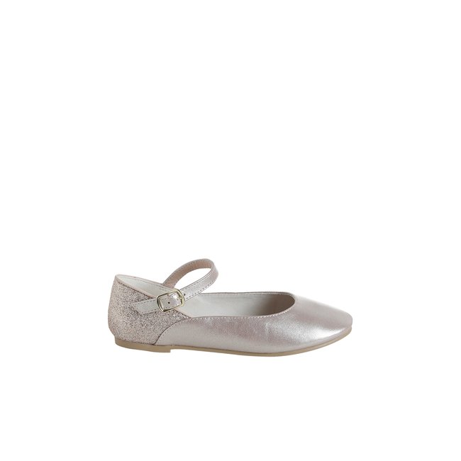 Ballerines pailletées enfant or <span itemprop=