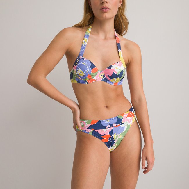 Haut de maillot de bain foulard, imprimé fleurs imprimé floral <span itemprop=