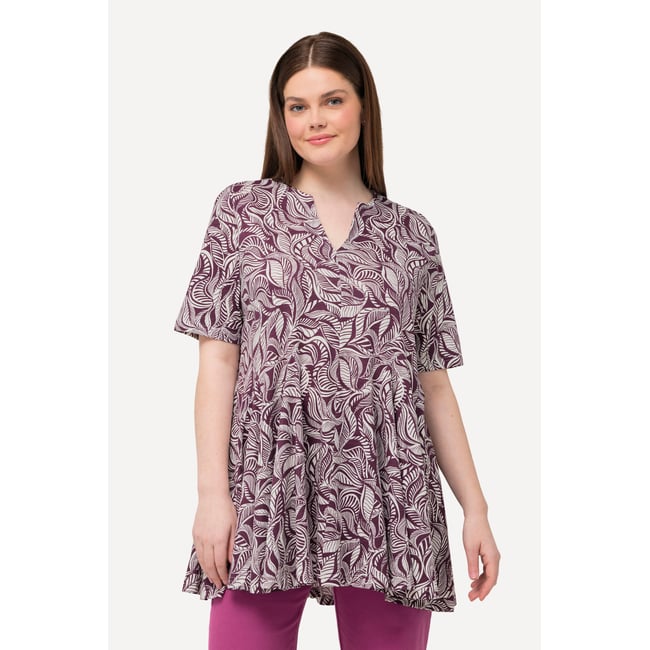 T-shirt long en coton bio baies de forêt <span itemprop=
