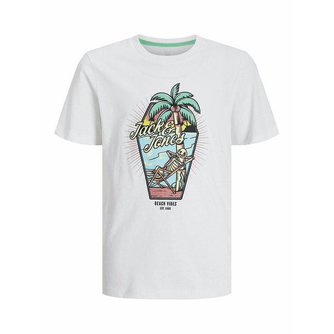 T-Shirt mit Skelett-Print - JACK & JONES JUNIOR