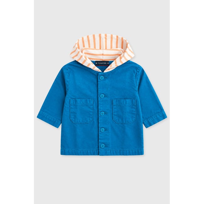 Veste pêcheur en coton pour enfant federal blue <span itemprop=