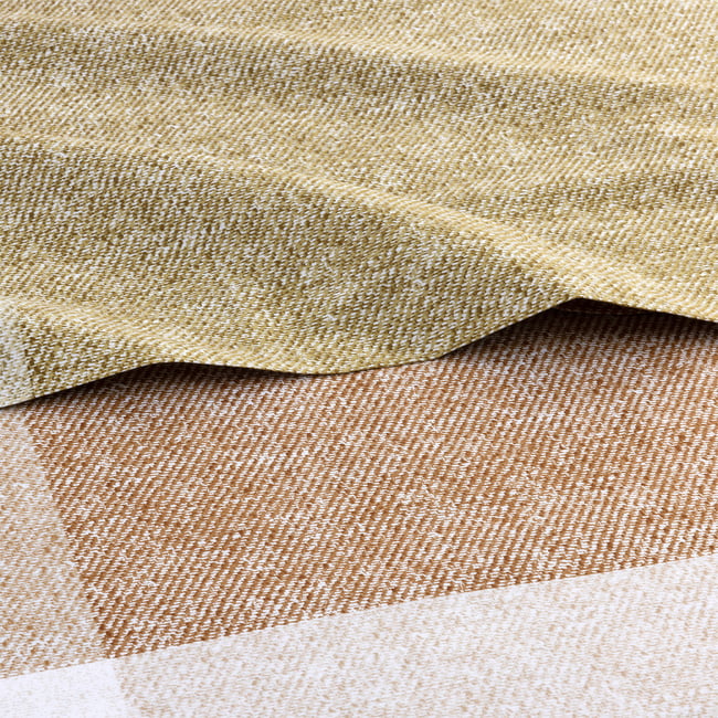 Drap plat en satin de coton marron, LOOMIS a motif <span itemprop=