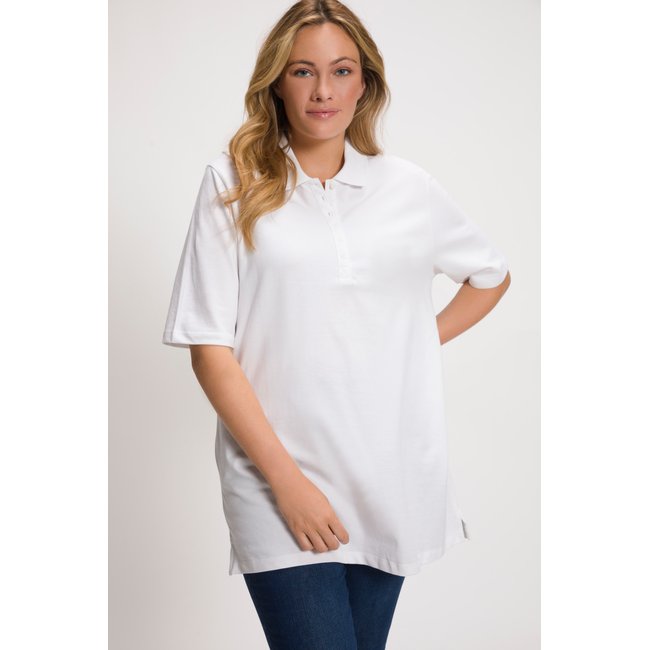 Polo en maille piquée avec patte - ULLA POPKEN