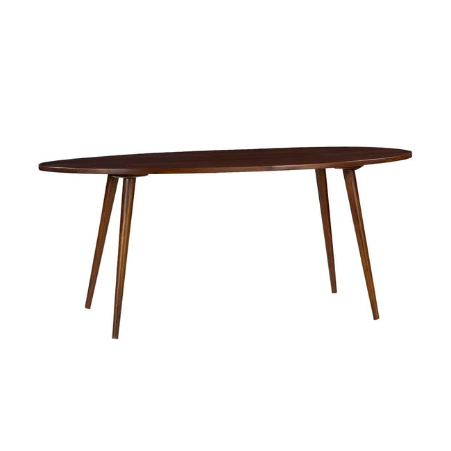 Table à manger en bois de manguier AYKO Couleur bois foncé <span itemprop=