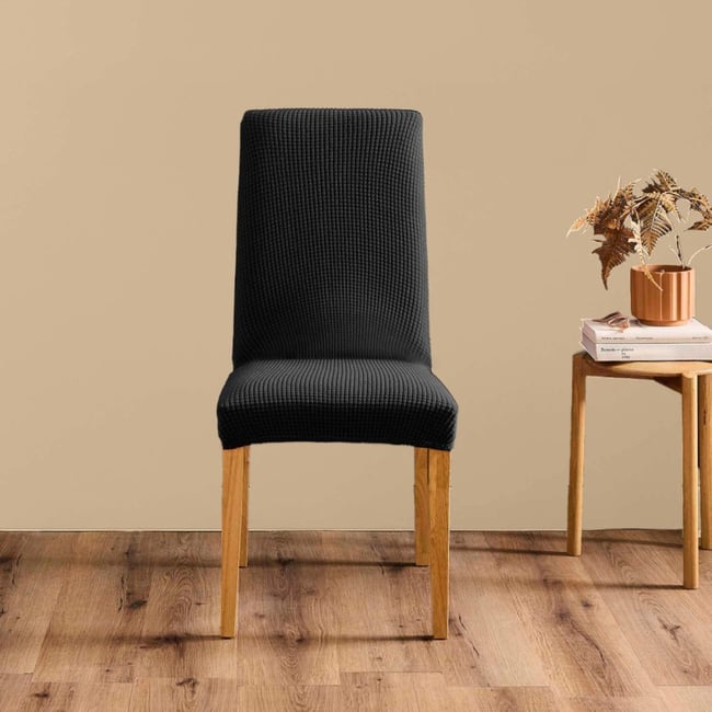 Housse de chaise extensible en polyester gaufré - DECORATIE