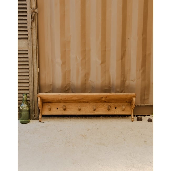 Porte-manteau en bois Max N°373 - Bon état Couleur bois clair <span itemprop=