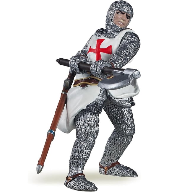 Figurine Templier gris <span itemprop=