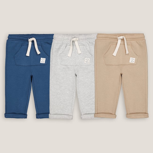 Lot de 3 pantalons de jogging en molleton - LA REDOUTE COLLECTIONS