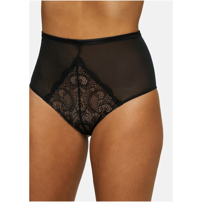 Braguita de encaje Serena negro/piel <span itemprop=