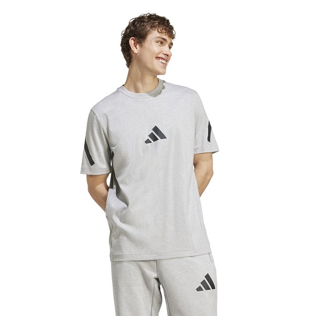 T-shirt de mangas curtas Z.N.E. cinzento mesclado <span itemprop=