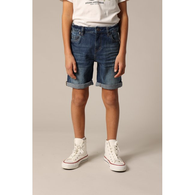 Bermuda slim en denim KURT stone used <span itemprop=