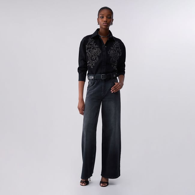 Jean évasé avec ceinture - LIU JO