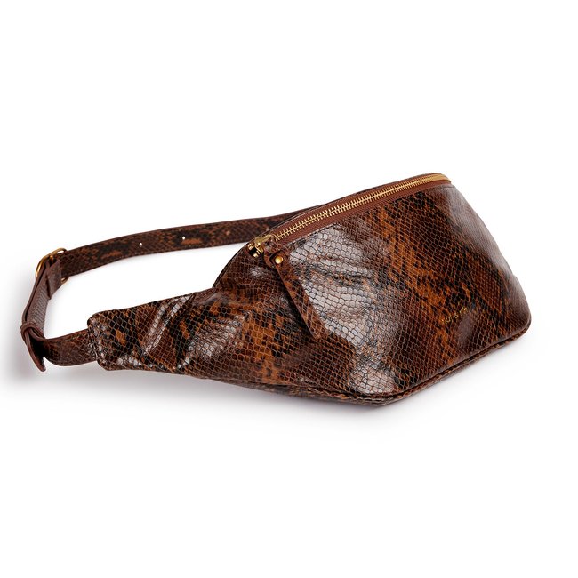 Tracy leather bum bag python Nat Nin La Redoute