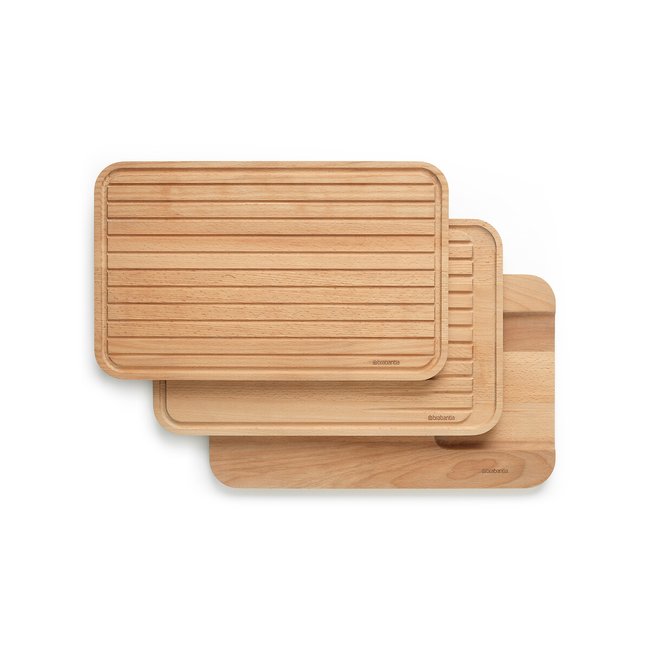 Wooden Chopping Board, Set of 3, multi-coloured, BRABANTIA