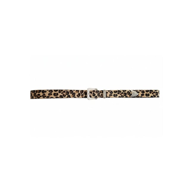 Ceinture anate femme en cuir à imprimé léopard ANATE léopard <span itemprop=