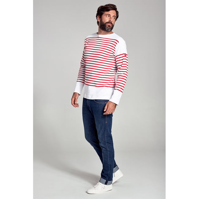 Jean coupe regular en coton LOUGRE - ARMOR-LUX