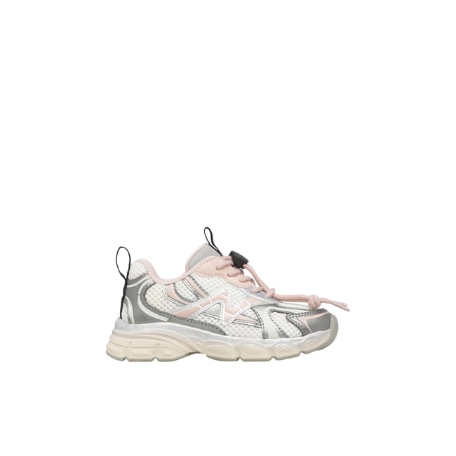Sneakers en tissu synthétique WAVE. argent-rose-blanc <span itemprop=