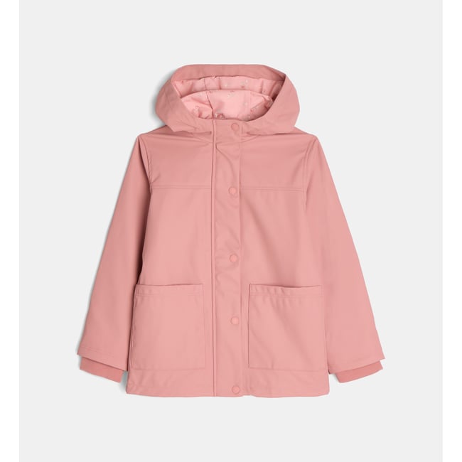 Ciré tafontenay capuche déperlant rose <span itemprop=