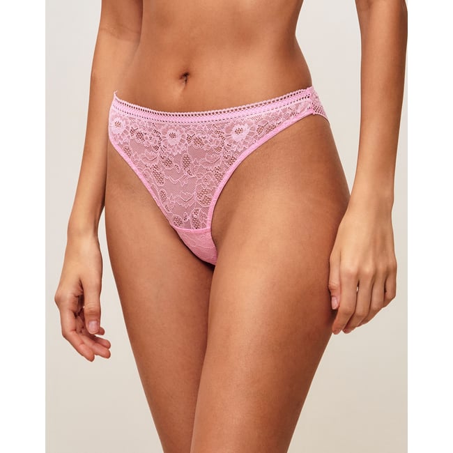 Culotte en dentelle NEW REVOLTIZ rose <span itemprop=