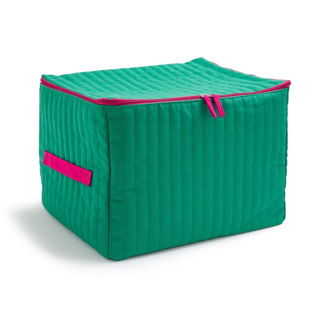 Capa de arrumação acolchoada, tamanho L, Matis verde/rosa <span itemprop=