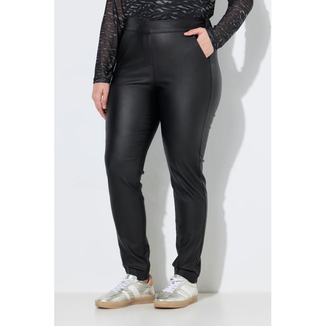 Pantalon Sienna, en bengaline imitation cuir - ULLA POPKEN